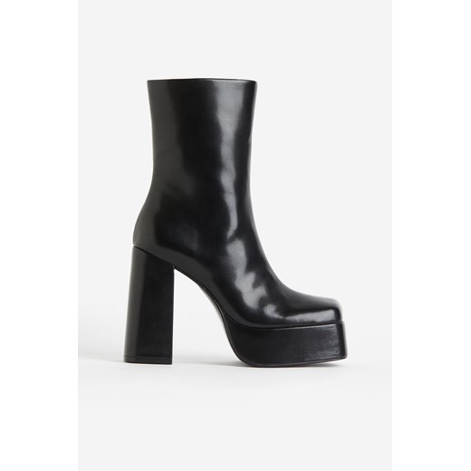 H & M - Botki na platformie - Czarny H & M 38 H&M