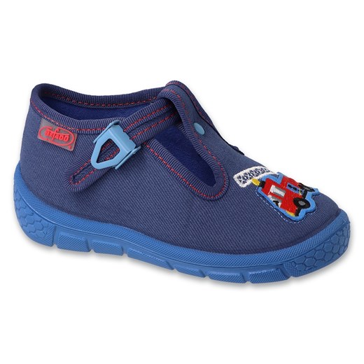 Befado obuwie dziecięce 540P001 niebieskie ze sklepu ButyModne.pl w kategorii Buciki niemowlęce - zdjęcie 163577423