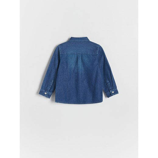 Reserved - Denimowa koszula regular fit - niebieski Reserved 80 (9-12 m.) Reserved