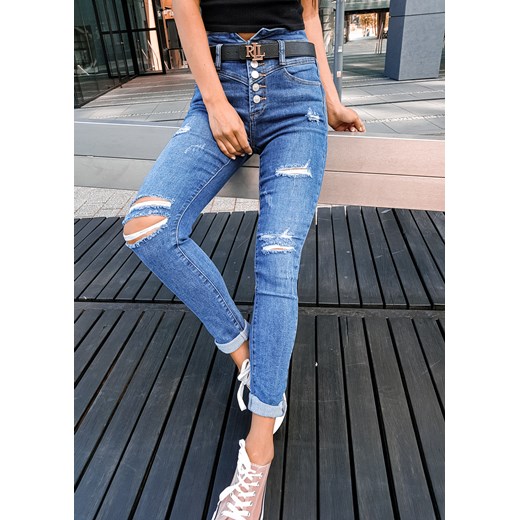 Blue Opium Jeans Push Up  Wysoki Stan L (29) Ligari