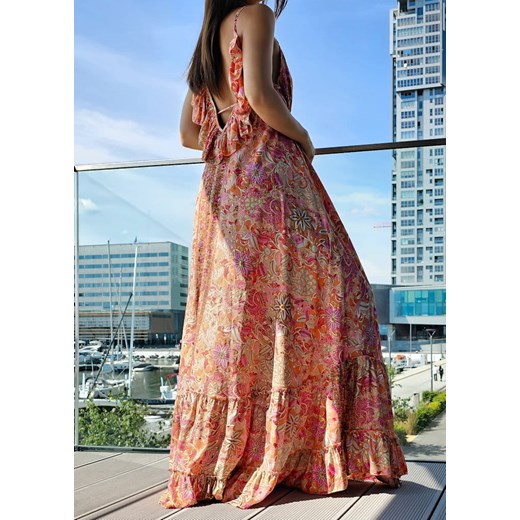 899 Maxi Sukienka Boho Jedwab Sharone Multi Boho World M/L okazja Ligari