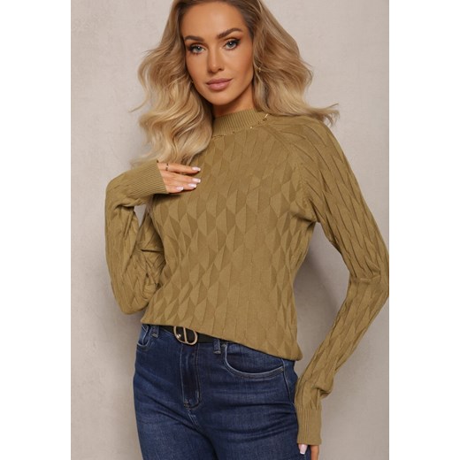 Sweter damski Renee z okrągłym dekoltem casualowy