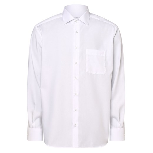 Eterna Modern Fit Koszula męska Mężczyźni Modern Fit Bawełna biały jednolity ze sklepu vangraaf w kategorii Koszule męskie - zdjęcie 163601571