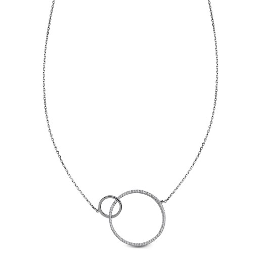 Naszyjnik srebrny z cyrkoniami - Scarlet ze sklepu YES.pl w kategorii Naszyjniki - zdjęcie 163621164