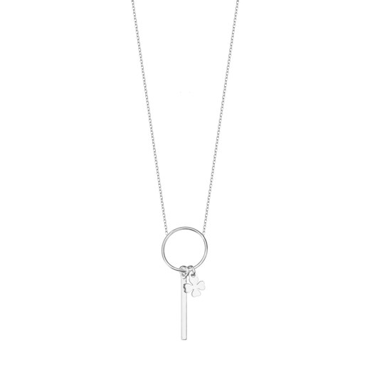 Naszyjnik srebrny - koniczyna - Simple ze sklepu YES.pl w kategorii Naszyjniki - zdjęcie 163622434