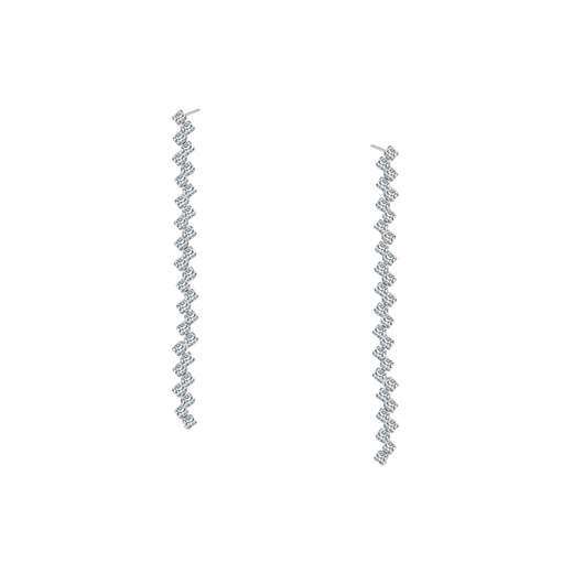 Kolczyki srebrne z cyrkoniami - Unique ze sklepu YES.pl w kategorii Kolczyki - zdjęcie 163622962