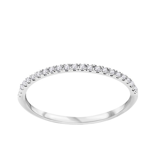 Pierścionek z białego złota z diamentami - YES Rings ze sklepu YES.pl w kategorii Pierścionki - zdjęcie 163623652