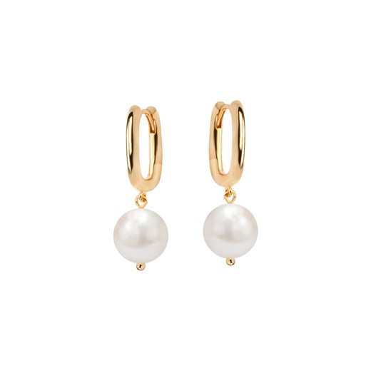 Kolczyki srebrne pozłacane z perłami - Pearls ze sklepu YES.pl w kategorii Kolczyki - zdjęcie 163626603