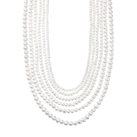 Naszyjnik z pereł z cyrkoniami - Pearls ze sklepu YES.pl w kategorii Naszyjniki - zdjęcie 163626654