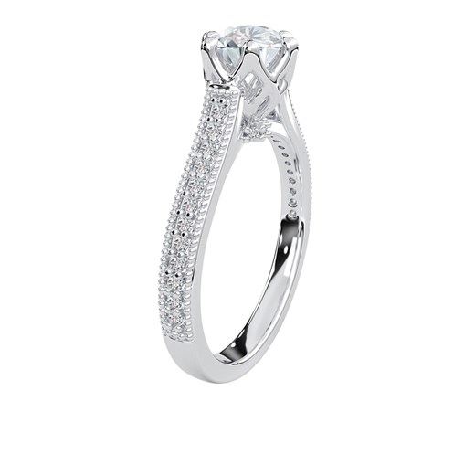 Pierścionek z białego złota z diamentami YES Hearts & Arrows One Size YES.pl