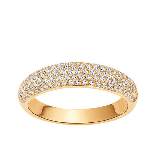 Pierścionek złoty z diamentami ze sklepu YES.pl w kategorii Pierścionki - zdjęcie 163627451