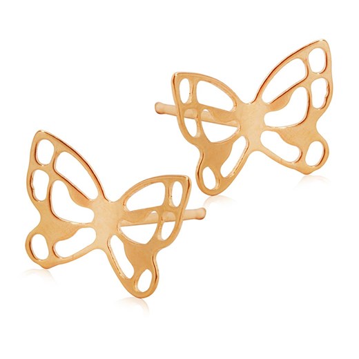 Kolczyki złote - motyle - Mini ze sklepu YES.pl w kategorii Kolczyki - zdjęcie 163628170