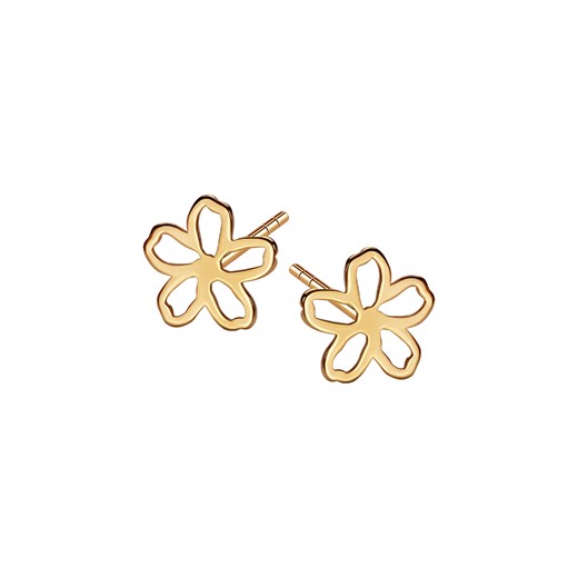 Kolczyki złote - kwiaty - ForgetMeNot ze sklepu YES.pl w kategorii Kolczyki - zdjęcie 163628613