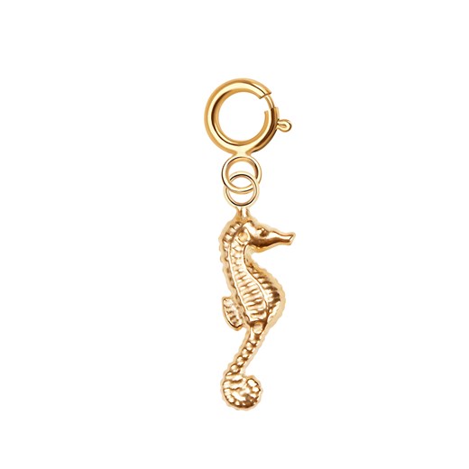 Zawieszka złota - konik morski - YES Charms One Size YES.pl