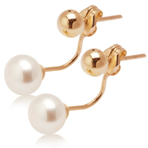 Kolczyki złote z perłami - Pearls One Size YES.pl