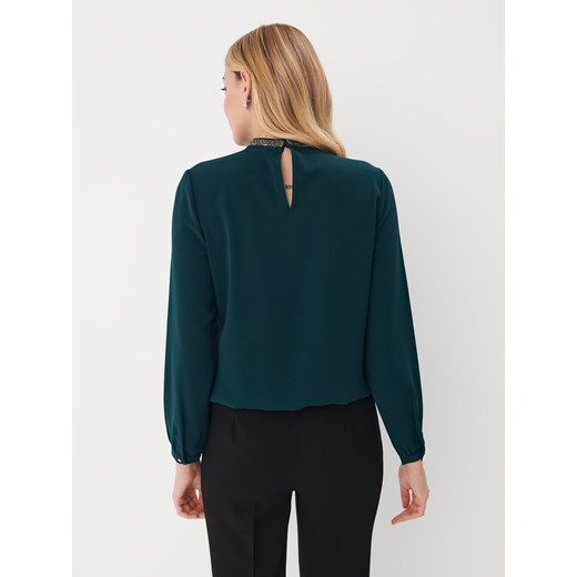 Mohito - Zielona elegancka bluzka - Khaki Mohito 40 Mohito