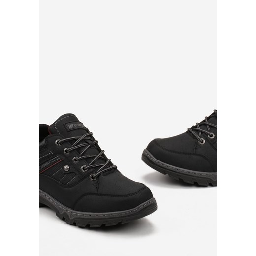 Czarne Buty Trekkingowe ze Sznurowaniem Gometti 42 promocyjna cena born2be.pl