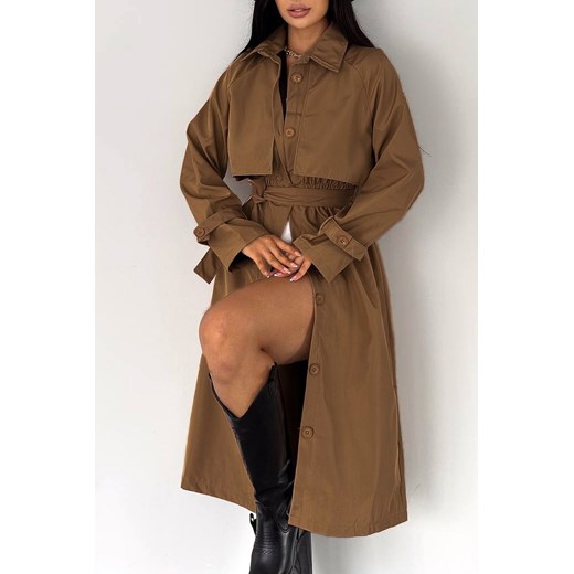 Trencz PANSIMA CAMEL 42 okazja Ivet Shop