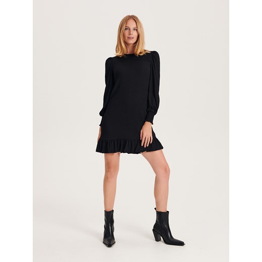 Reserved - Dopasowana sukienka mini - czarny ze sklepu Reserved w kategorii Sukienki - zdjęcie 163641343
