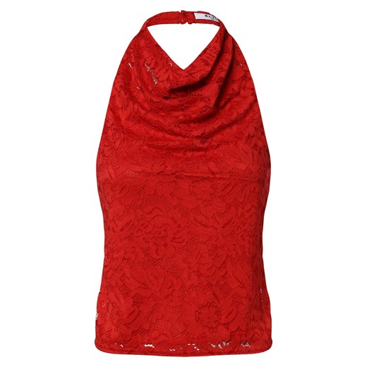 NA-KD Top damski Kobiety Koronka czerwony jednolity ze sklepu vangraaf w kategorii Bluzki damskie - zdjęcie 163649194