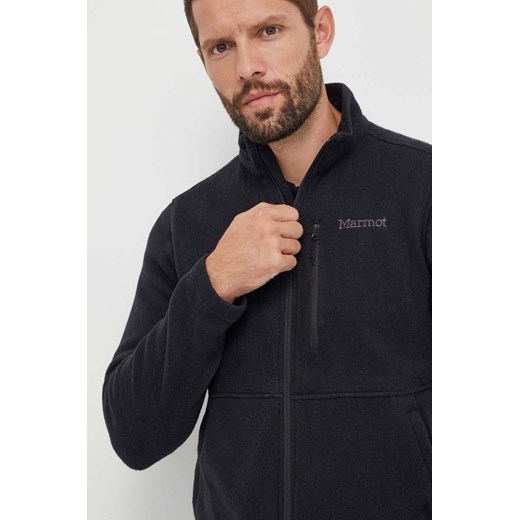 Marmot bluza sportowa Drop Line kolor czarny gładka ze sklepu ANSWEAR.com w kategorii Bluzy męskie - zdjęcie 163652900