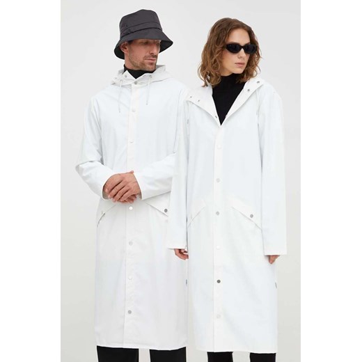 Rains kurtka przeciwdeszczowa 18360 Jackets kolor biały przejściowa ze sklepu ANSWEAR.com w kategorii Kurtki męskie - zdjęcie 163652993