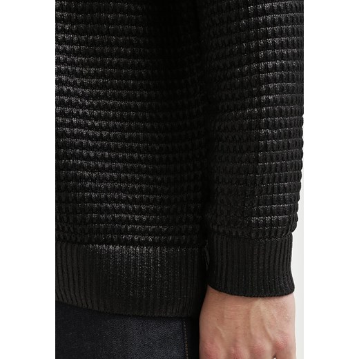 Topman SLOUCH FIT Sweter black zalando  długie