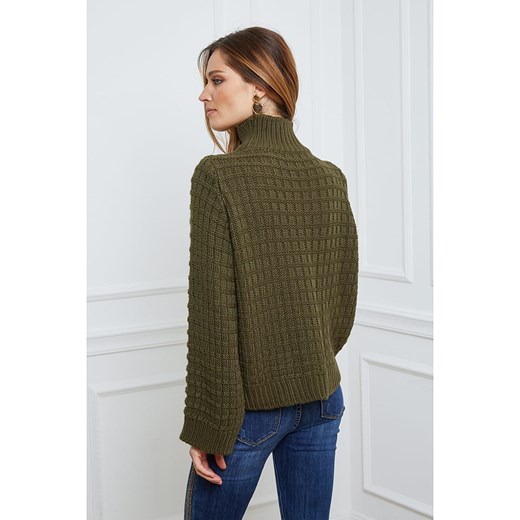Joséfine Sweter &quot;Mandy&quot; w kolorze khaki Joséfine L okazja Limango Polska