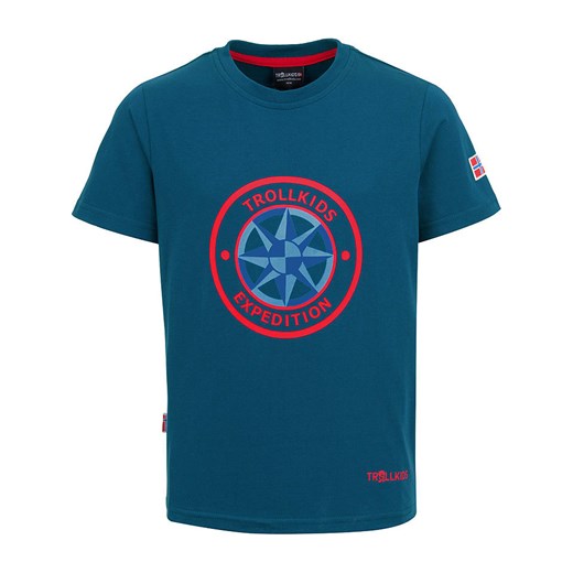 Trollkids Koszulka funkcyjna &quot;Windrose&quot; w kolorze niebieskim ze sklepu Limango Polska w kategorii T-shirty chłopięce - zdjęcie 163668964