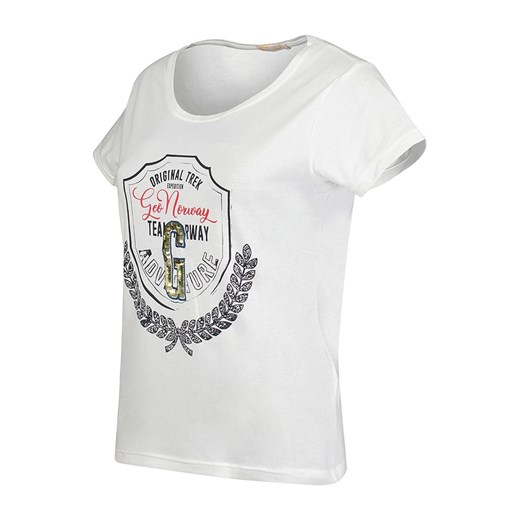 Geographical Norway Koszulka &quot;Jirondelle&quot; w kolorze białym Geographical Norway XL wyprzedaż Limango Polska