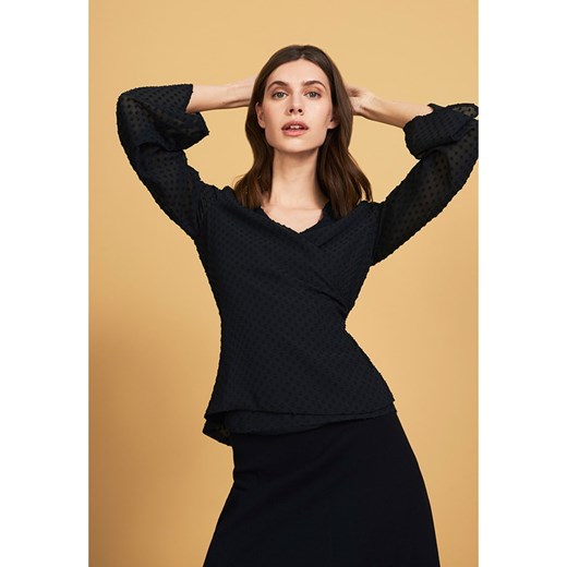 STEFANEL Koszula w kolorze czarnym ze sklepu Limango Polska w kategorii Koszule damskie - zdjęcie 163673431
