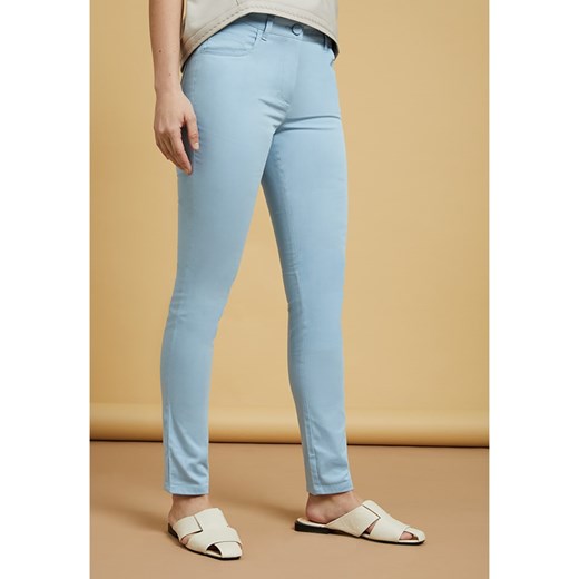 STEFANEL Spodnie w kolorze jasnoniebieskim ze sklepu Limango Polska w kategorii Spodnie damskie - zdjęcie 163673434