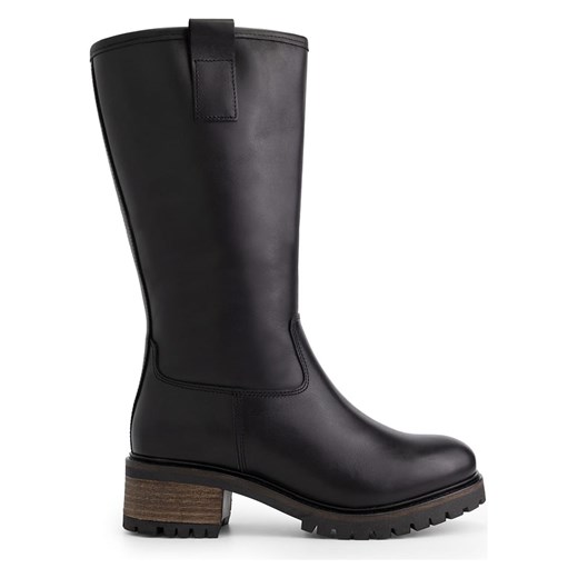 mysa Skórzane kozaki &quot;Heather&quot; w kolorze czarnym Mysa 39 wyprzedaż Limango Polska