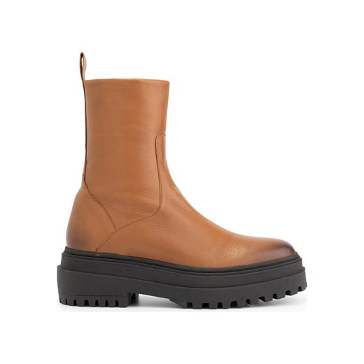 mysa Skórzane botki &quot;Hyacinthus&quot; w kolorze jasnobrązowym Mysa 39 okazyjna cena Limango Polska