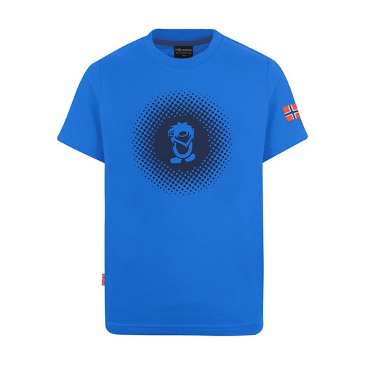 Trollkids Koszulka funkcyjna &quot;Pointillism&quot; w kolorze niebieskim Trollkids 116 Limango Polska okazyjna cena