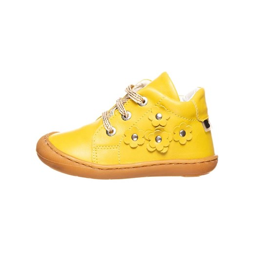 BO-BELL Skórzane sneakersy w kolorze żółtym 26 okazyjna cena Limango Polska