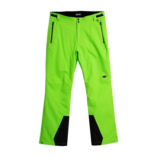 4F Spodnie narciarskie w kolorze czarno-zielonym ze sklepu Limango Polska w kategorii Spodnie męskie - zdjęcie 163680293