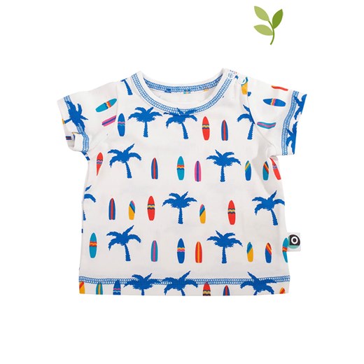 ONNOLULU Koszulka &quot;Driss Palm&quot; w kolorze biało-niebieskim ze sklepu Limango Polska w kategorii Koszulki niemowlęce - zdjęcie 163680672