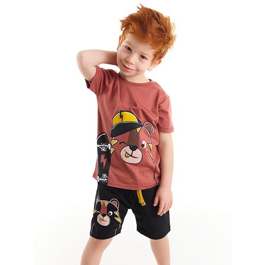 Denokids 2-częściowy zestaw &quot;Skater&quot; w kolorze brązowo-czarnym ze sklepu Limango Polska w kategorii Piżamy dziecięce - zdjęcie 163681401