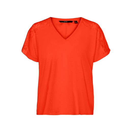Vero Moda Koszulka &quot;June&quot; w kolorze pomarańczowym ze sklepu Limango Polska w kategorii Bluzki damskie - zdjęcie 163687733