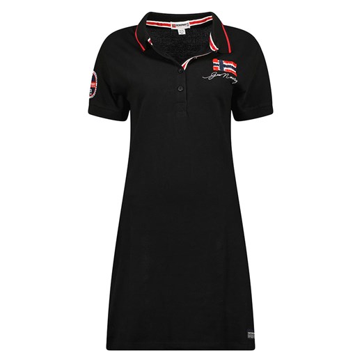Geographical Norway Sukienka polo w kolorze czarnym ze sklepu Limango Polska w kategorii Sukienki - zdjęcie 163688354