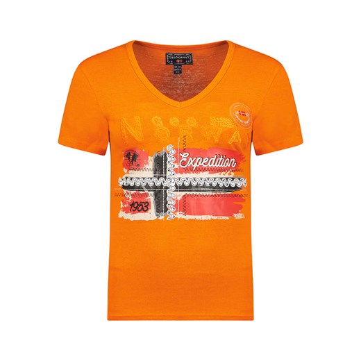 Geographical Norway Koszulka w kolorze pomarańczowym ze sklepu Limango Polska w kategorii Bluzki damskie - zdjęcie 163688394
