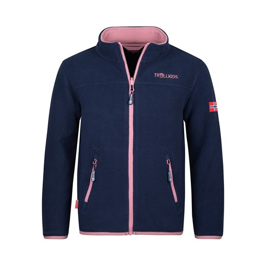 Trollkids Kurtka polarowa &quot;Oppdal XT&quot; w kolorze granatowym ze sklepu Limango Polska w kategorii Kurtki dziewczęce - zdjęcie 163692022