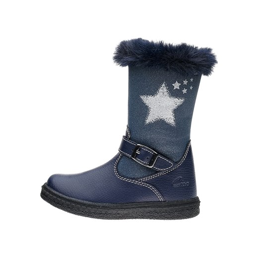 Ciao Skórzane kozaki zimowe w kolorze granatowym ze sklepu Limango Polska w kategorii Buty zimowe dziecięce - zdjęcie 163693021
