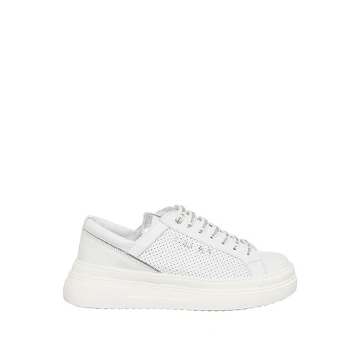 Patrizia Pepe Skórzane sneakersy w kolorze białym Patrizia Pepe 36 Limango Polska wyprzedaż