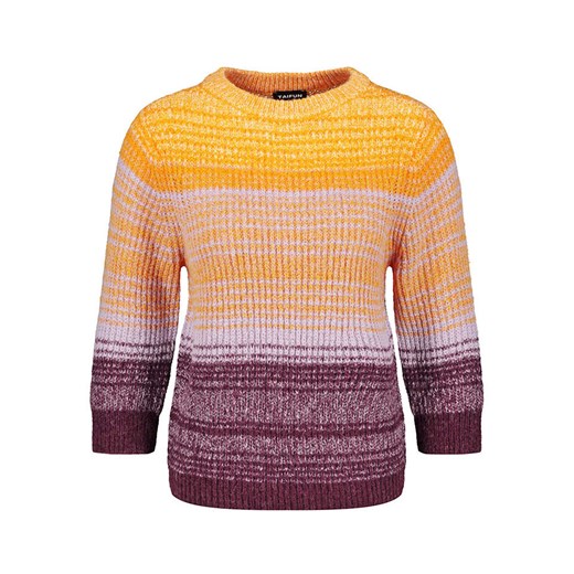 TAIFUN Sweter w kolorze pomarańczowo-fioletowo-bordowym ze sklepu Limango Polska w kategorii Swetry damskie - zdjęcie 163705413