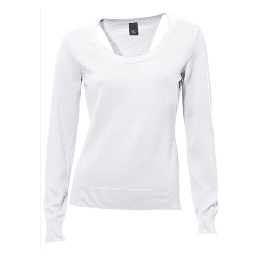 Heine Sweter w kolorze białym ze sklepu Limango Polska w kategorii Swetry damskie - zdjęcie 163705553