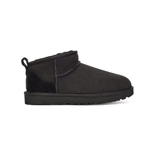 UGG Skórzane botki w kolorze czarnym ze sklepu Limango Polska w kategorii Śniegowce damskie - zdjęcie 163709693