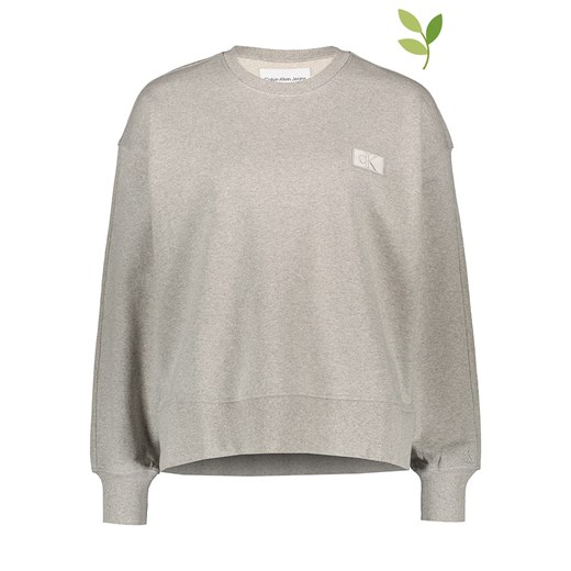 Calvin Klein Bluza w kolorze jasnoszarym Calvin Klein L okazyjna cena Limango Polska