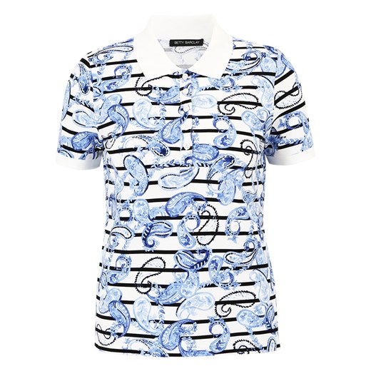 Betty Barclay Koszulka polo w kolorze biało-błękitnym ze sklepu Limango Polska w kategorii Bluzki damskie - zdjęcie 163720541